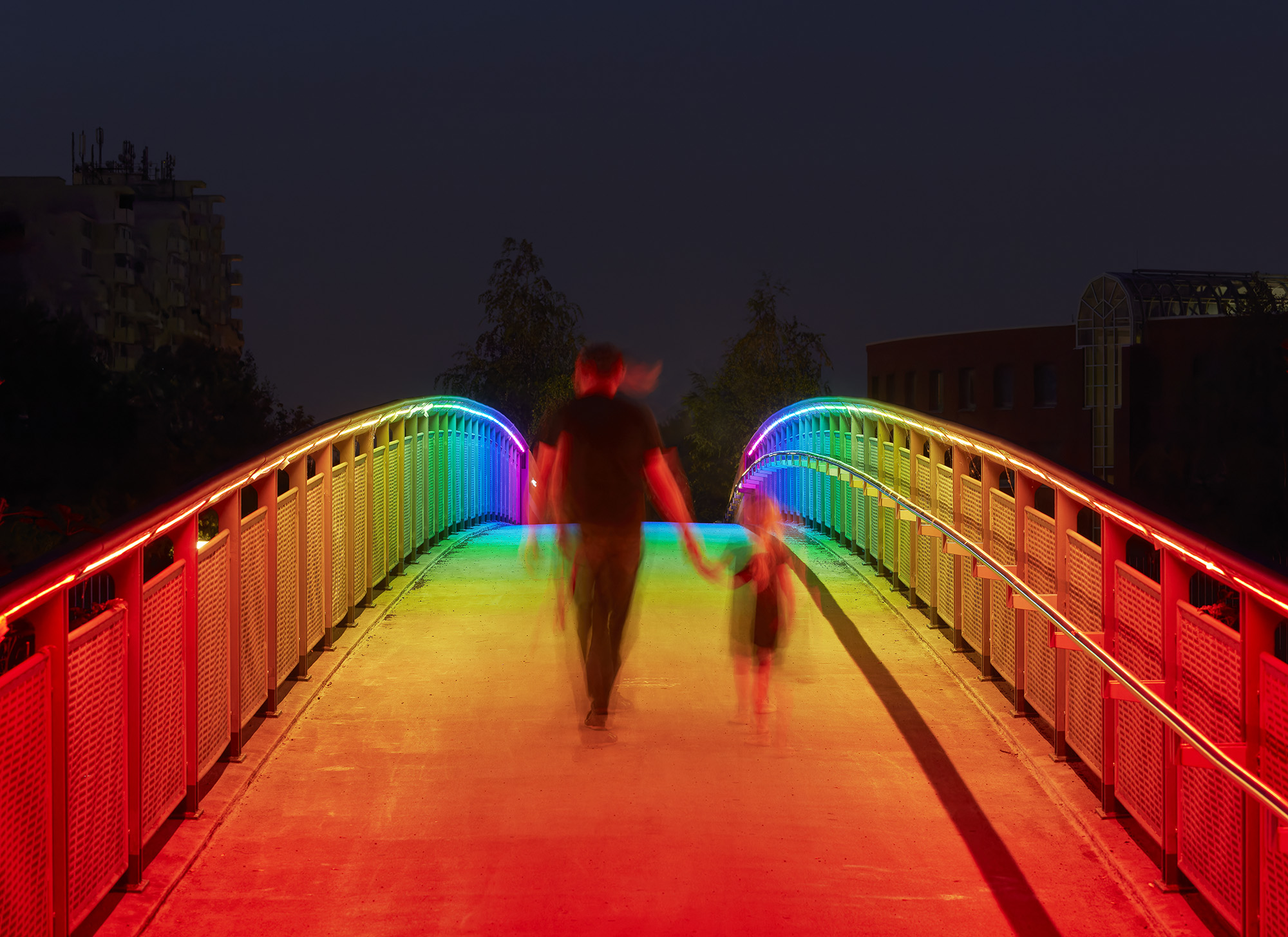 Regenbogenbrücke, Dortmund, A40