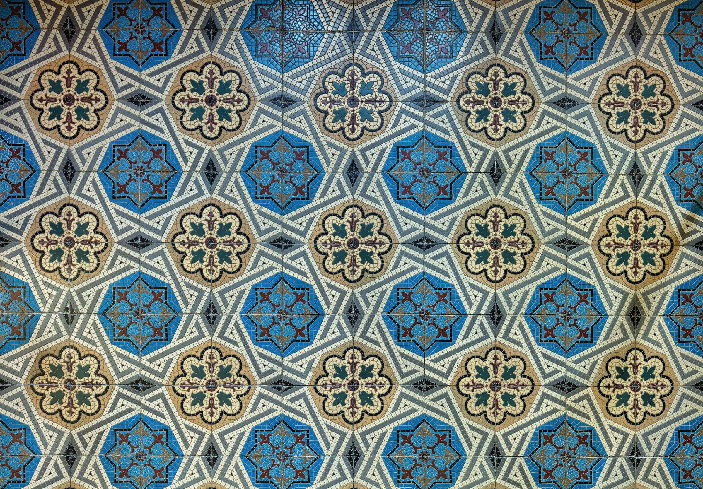 Landgut in Westfalen,  Bodenfliesen