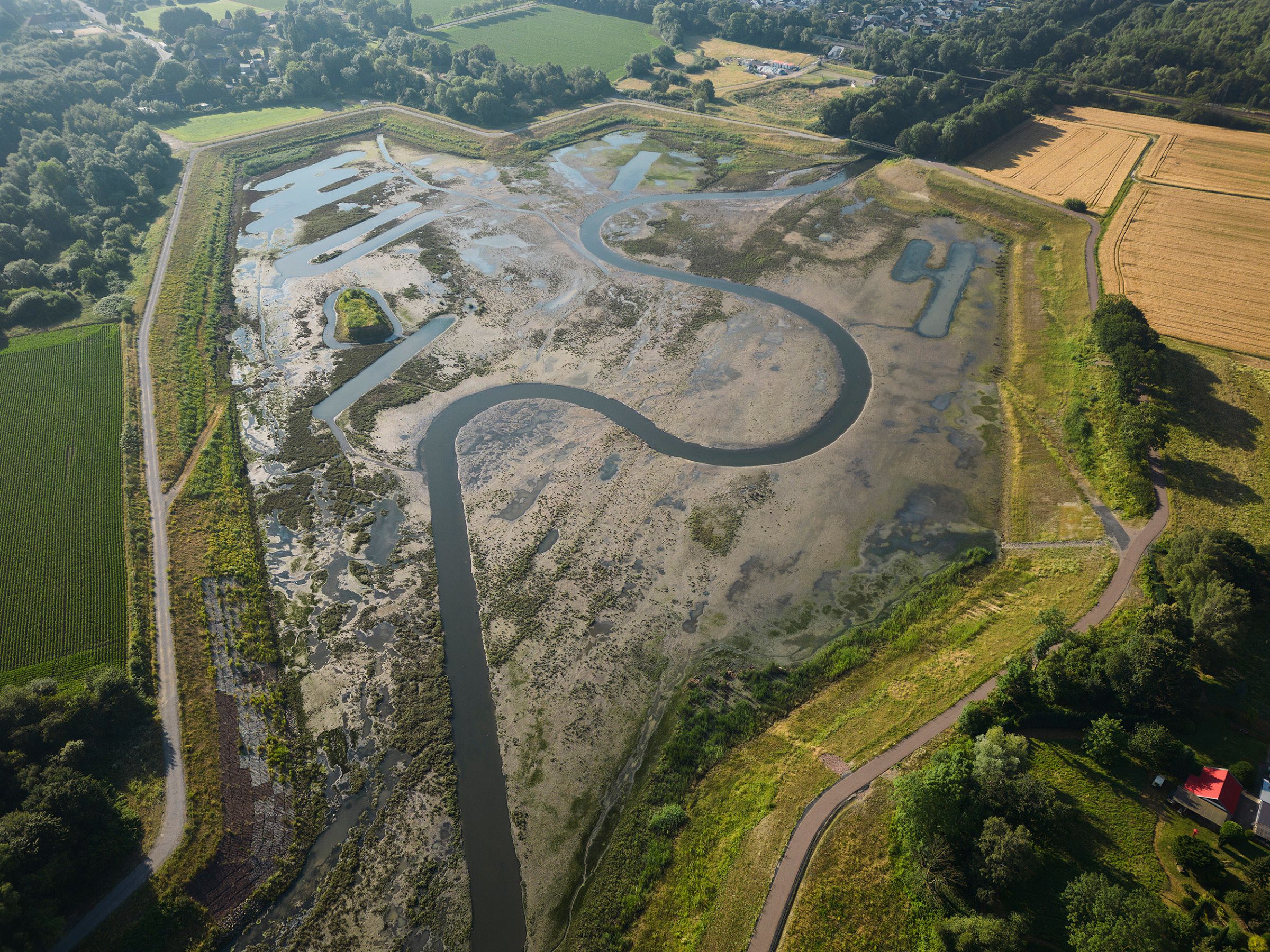 Hochwasser Rückhaltebecken, Dortmund