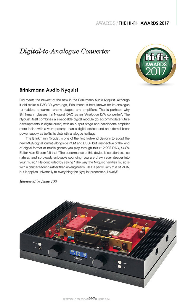 Brinkmann Audio "Nyquist" DAC